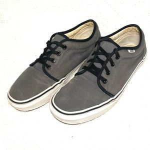 Vans Off The Wall Mens Sneakers 106 Vulcanized Skate Shoes Pewter Size 11